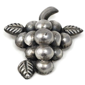 1950s Mexico Sterling Silver Grape Cluster brooch
